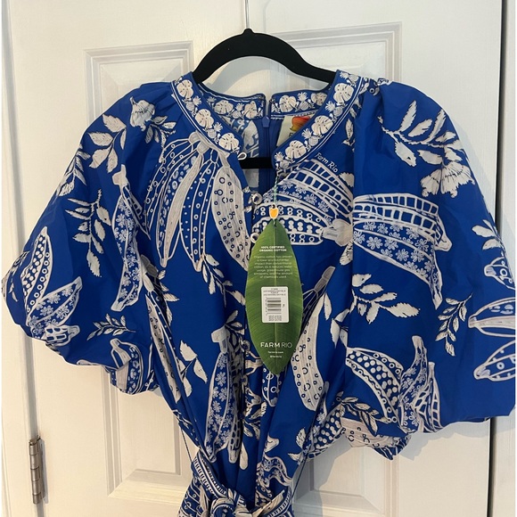 FARM RIO • NWT blue lace banana romper size XL
NO BELT(SORRY) - Picture 5 of 9